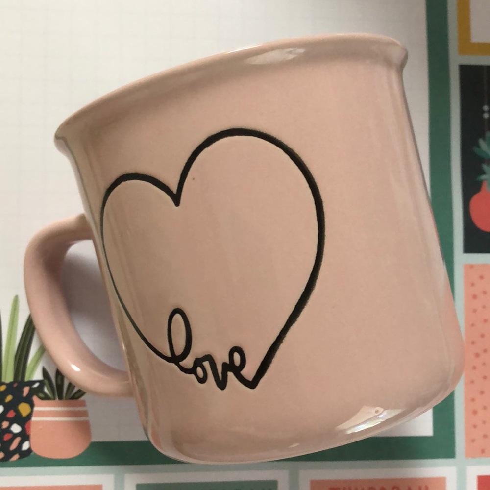 Pink “Heart Love” Mug
